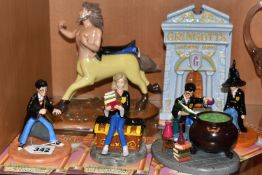 SIX BOXED ROYAL DOULTON 'HARRY POTTER' FIGURINES, comprising 'Harry Casts A Magic Spell' HPFIG2, a