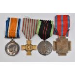 ASSORTED MEDALS, to include a WWI service medal, awarded to '38433 PTE.S.D.JONES S.STAFF.R', with