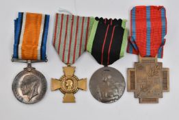 ASSORTED MEDALS, to include a WWI service medal, awarded to '38433 PTE.S.D.JONES S.STAFF.R', with