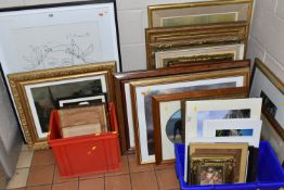 A QUANTITY OF PICTURES AND PRINTS ETC, to include an Abraham Cooper Stallion print, Gainsborough The