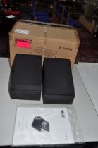 A PAIR OF KEF Q50a WALL HANGING SPEAKERS with box but marked R50 Condition Report working order