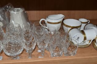 A ROYAL WORCESTER 'DAVENHAM' PATTERN COFFEE SET, comprising large milk jug, sugar bowl, eleven