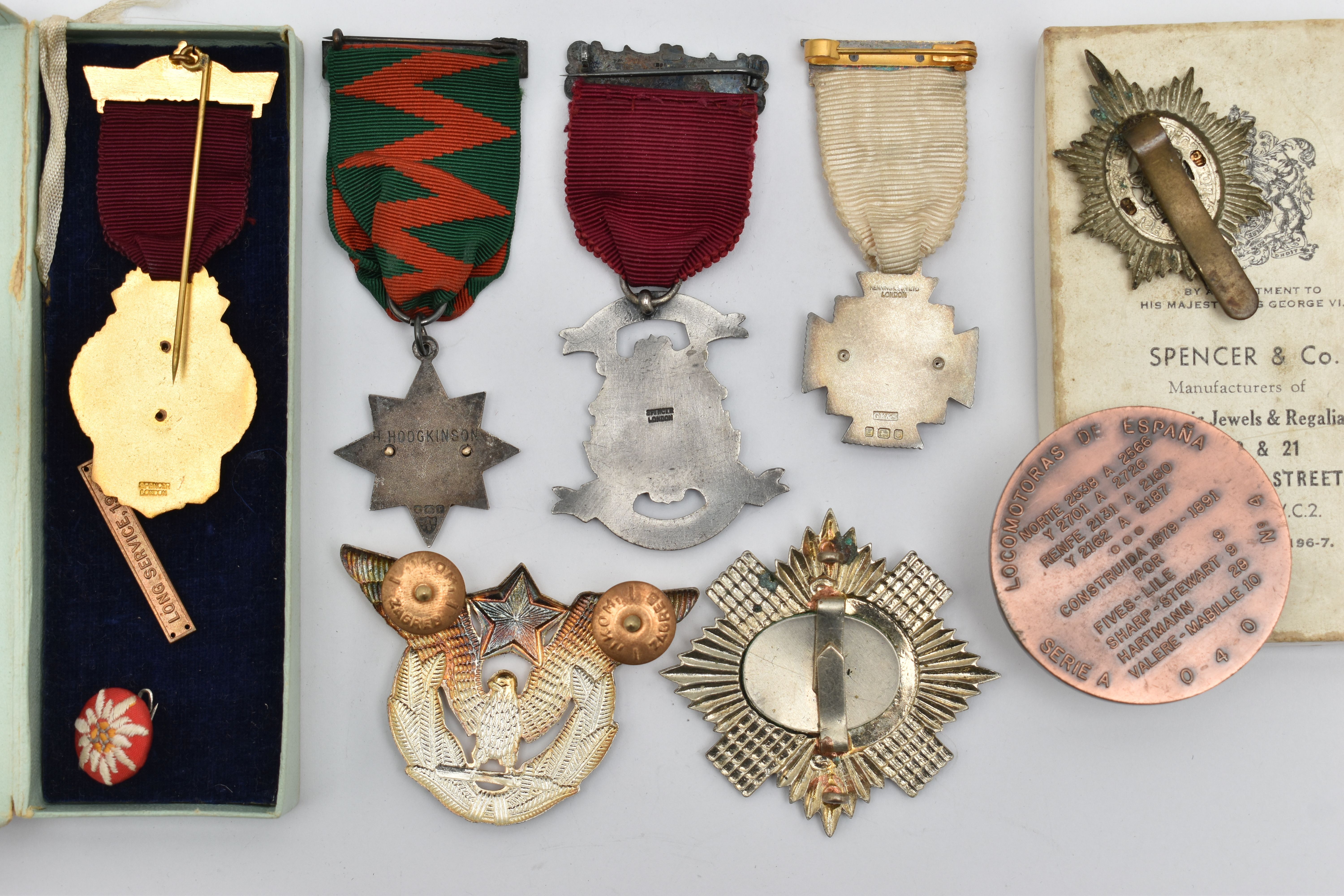 ASSSORTED MEDALS AND A MEDALLION, various medals including Masonic, The Royal Scots, etc some with - Image 4 of 6