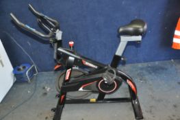 A SPINBIKE EXERCISE BIKE, the LCD screen is missing