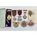 ASSSORTED MEDALS AND A MEDALLION, various medals including Masonic, The Royal Scots, etc some with