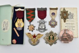 ASSSORTED MEDALS AND A MEDALLION, various medals including Masonic, The Royal Scots, etc some with