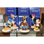 SIX BOXED ROYAL DOULTON 'THE MICKEY MOUSE COLLECTION' FIGURES, comprising 'Donald Duck' MM3, '