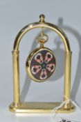 A ROYAL CROWN DERBY MILLENNIUM POCKET WATCH AND STAND, commissioned by Goviers of Sidmouth, the case