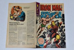 IRON MAN AND SUB-MARINER NO. 1 MARVEL COMIC, first Sub-Mariner comic after Tales To Astonish,