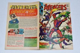 AVENGERS NO. 55 MARVEL COMIC, first full appearance of Ultron, comic shows signs of wear, but all