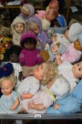 THREE BOXES OF MISCELLANEOUS DOLLS, approximately thirty dolls ranging from 1960s/1970s and 1980s,