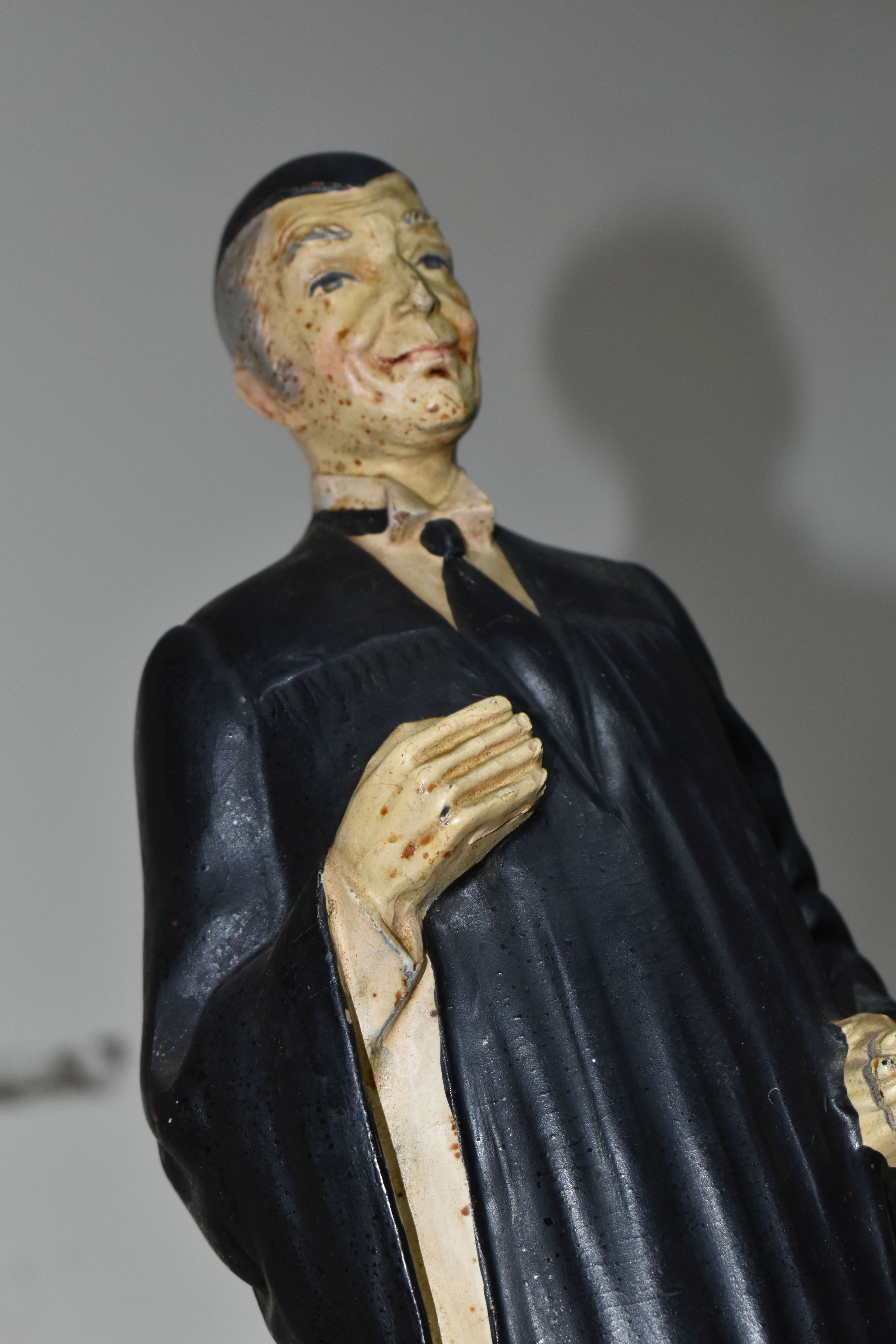 A TEACHER'S SCOTCH WHISKY ADVERTISING FIGURE, the Ruberoid figure in the form of a teacher in cap - Image 10 of 11