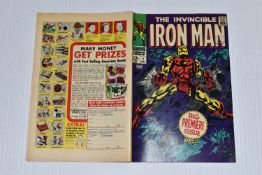 THE INVINCIBLE IRON MAN NO. 1 MARVEL COMIC, first solo Iron Man comic after Tales Of Suspense, comic