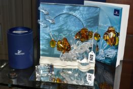 A BOXED SWAROVSKI CRYSTAL 'WONDERS OF THE SEA: HARMONY' DIORAMA, annual piece for 2005, with