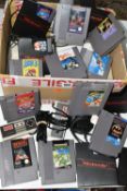 NINTENDO NES CONSOLE AND GAMES, includes Super Mario Bros, Super Mario Bros 3, Double Dragon,