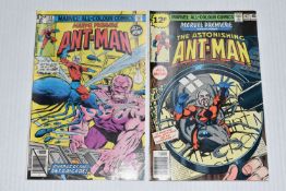 MARVEL PREMIERE NOS. 47 & 48 MARVEL COMICS, Scott Lang becomes Ant-Man, comics show signs of wear,