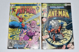 MARVEL PREMIERE NOS. 47 & 48 MARVEL COMICS, Scott Lang becomes Ant-Man, comics show signs of wear,