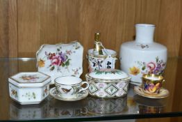 A GROUP OF ROYAL CROWN DERBY AND OTHER GIFT WARE, comprising a Royal Crown Derby miniature ice