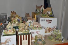 SIXTEEN LILLIPUT LANE SCULPTURES FROM COLLECTORS CLUB AND SYMBOL OF MEMBERSHIP, mostly boxed and