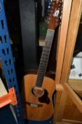A CASED CRAFTER TWELVE STRING ACOUSTIC GUITAR, model no DB-12/N, serial no 16030034, with mother
