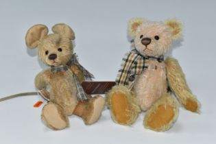 TWO CHARLIE BEARS ISABELLE COLLECTION LIMITED EDITION MOHAIR TOYS, comprising 'Taco' the mouse, no.