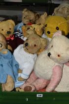 A COLLECTION OF ASSORTED TEDDY BEARS, mainly mid 20th Century, assorted styles and sizes, majority