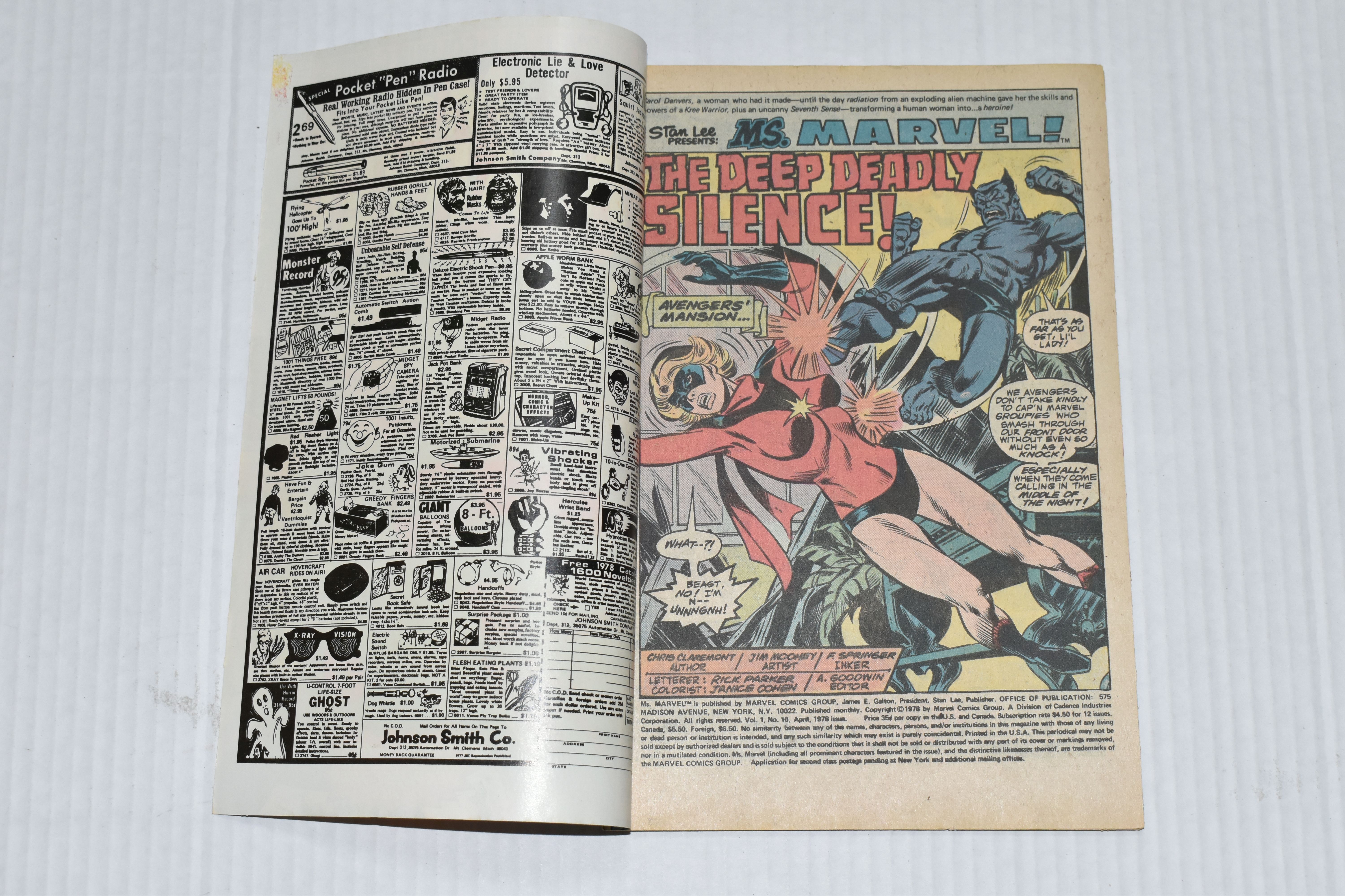 MS. MARVEL NOS. 16 & 18 MARVEL COMICS, first appearance of Mystique, comics show signs of wear, - Image 6 of 8