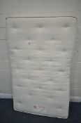 A STAPLES 4FT MATTRESS (condition report: ideal for a clean)
