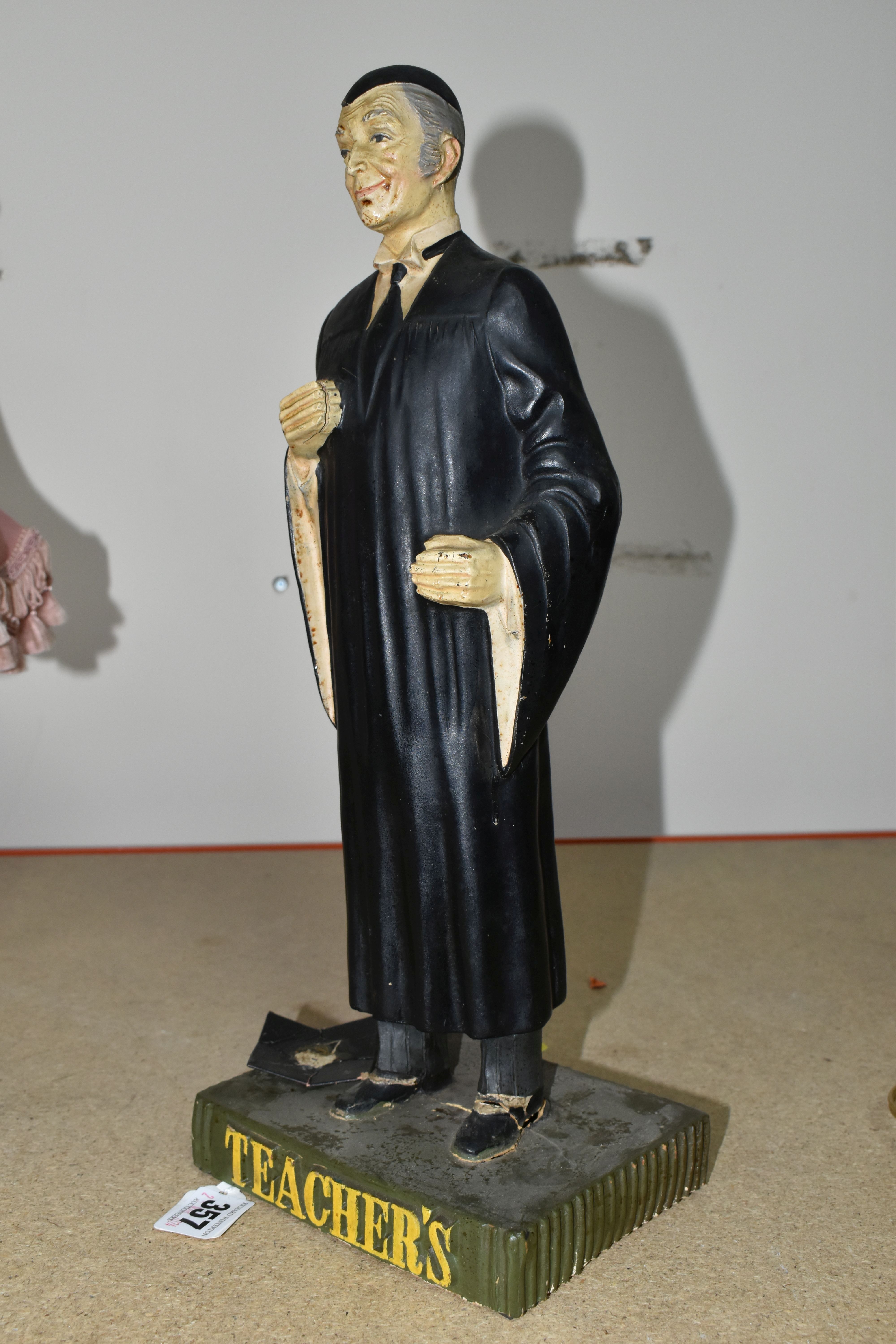 A TEACHER'S SCOTCH WHISKY ADVERTISING FIGURE, the Ruberoid figure in the form of a teacher in cap - Image 8 of 11
