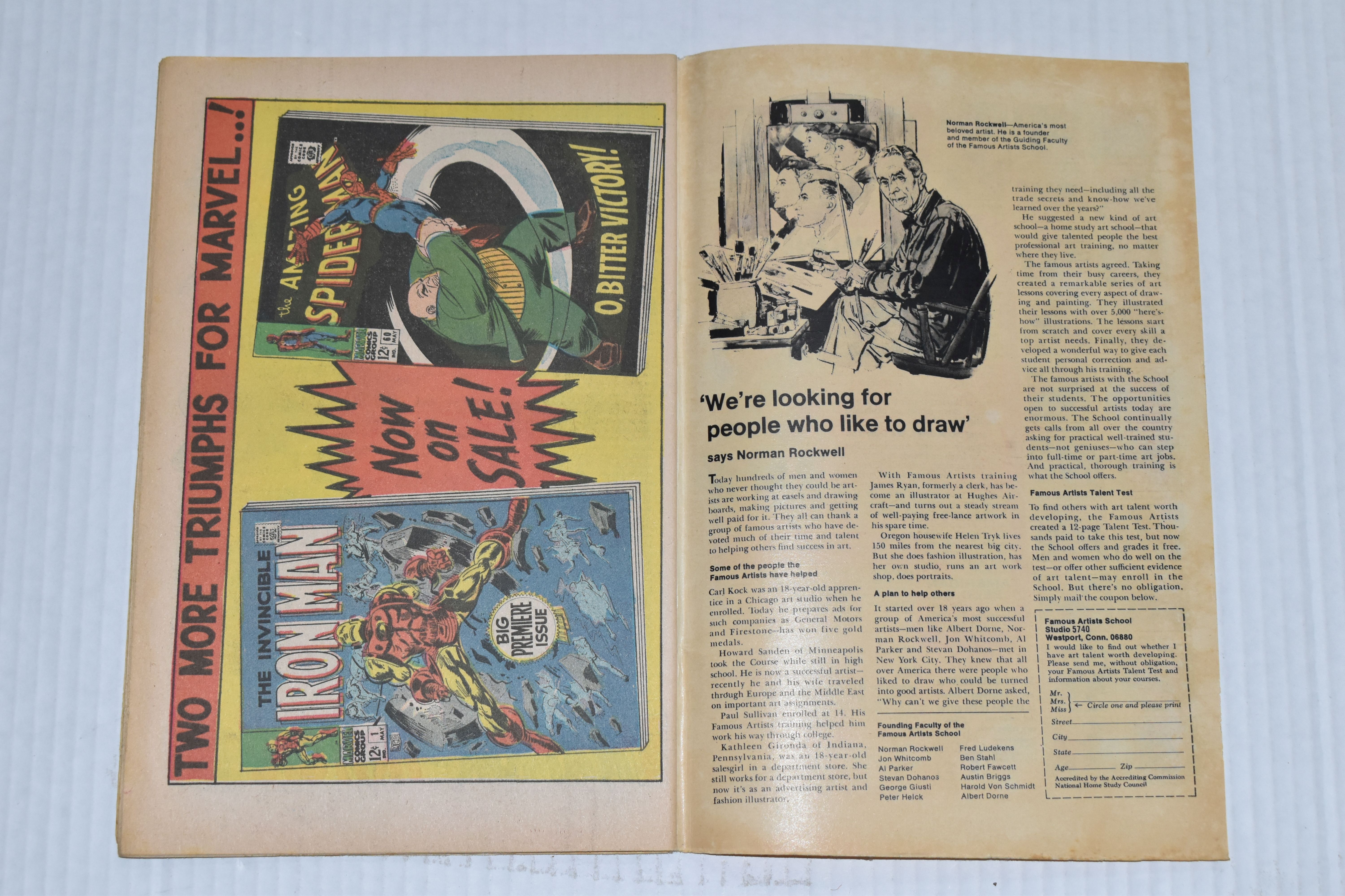 SUB-MARINER NO. 1 MARVEL COMIC, first Silver Age solo Sub-Mariner comic, comic shows signs of - Image 3 of 4