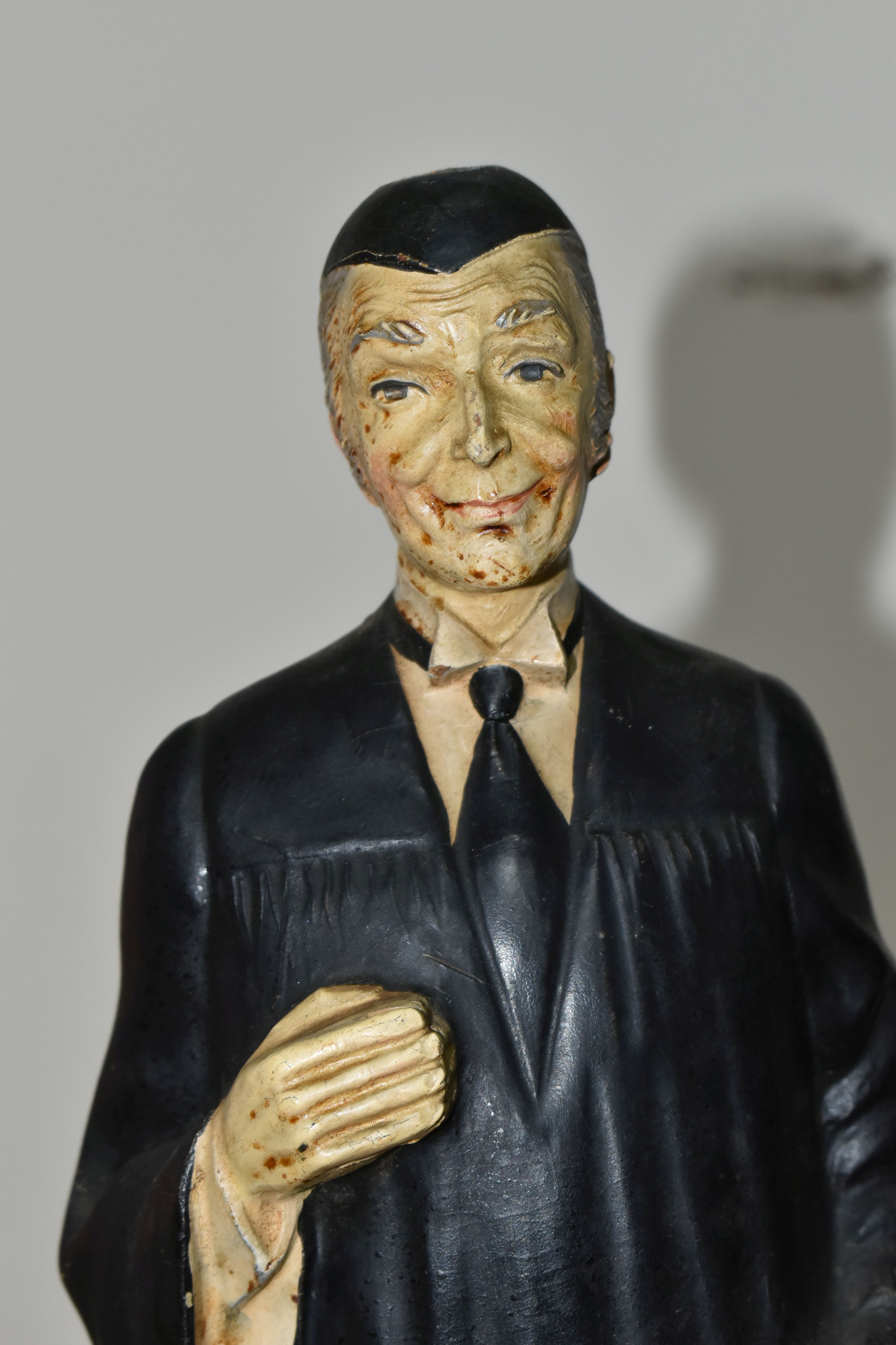 A TEACHER'S SCOTCH WHISKY ADVERTISING FIGURE, the Ruberoid figure in the form of a teacher in cap - Image 2 of 11