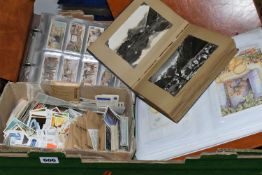 ONE BOX OF EPHEMERA containing an album of 100 modern postcards including 'forever friends'