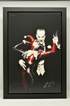 ALEX ROSS (AMERICAN CONTEMPORARY) 'TANGO WITH EVIL' the Clown Prince and Harley Quinn, signed
