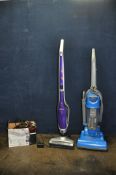 AN ARGOS UPRIGHT VACUUM CLEANER, a Dirt Devil handheld vacuum cleaner, a Prem I Air heated towel