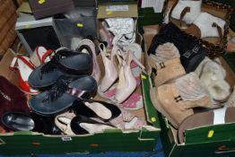 THREE BOXES OF LADIES' SHOES, size 37/UK 4.5, approximately thirty pairs of boots and shoes to