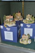 FOUR LILLIPUT LANE SCULPTURES FROM ANNIVERSARY COLLECTION, all boxed with deeds except where