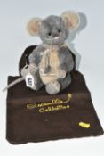 A CHARLIE BEAR ISABELLE COLLECTION LIMITED EDITION MOHAIR MOUSE, 'Ritz', no.296/500, height 24cm,