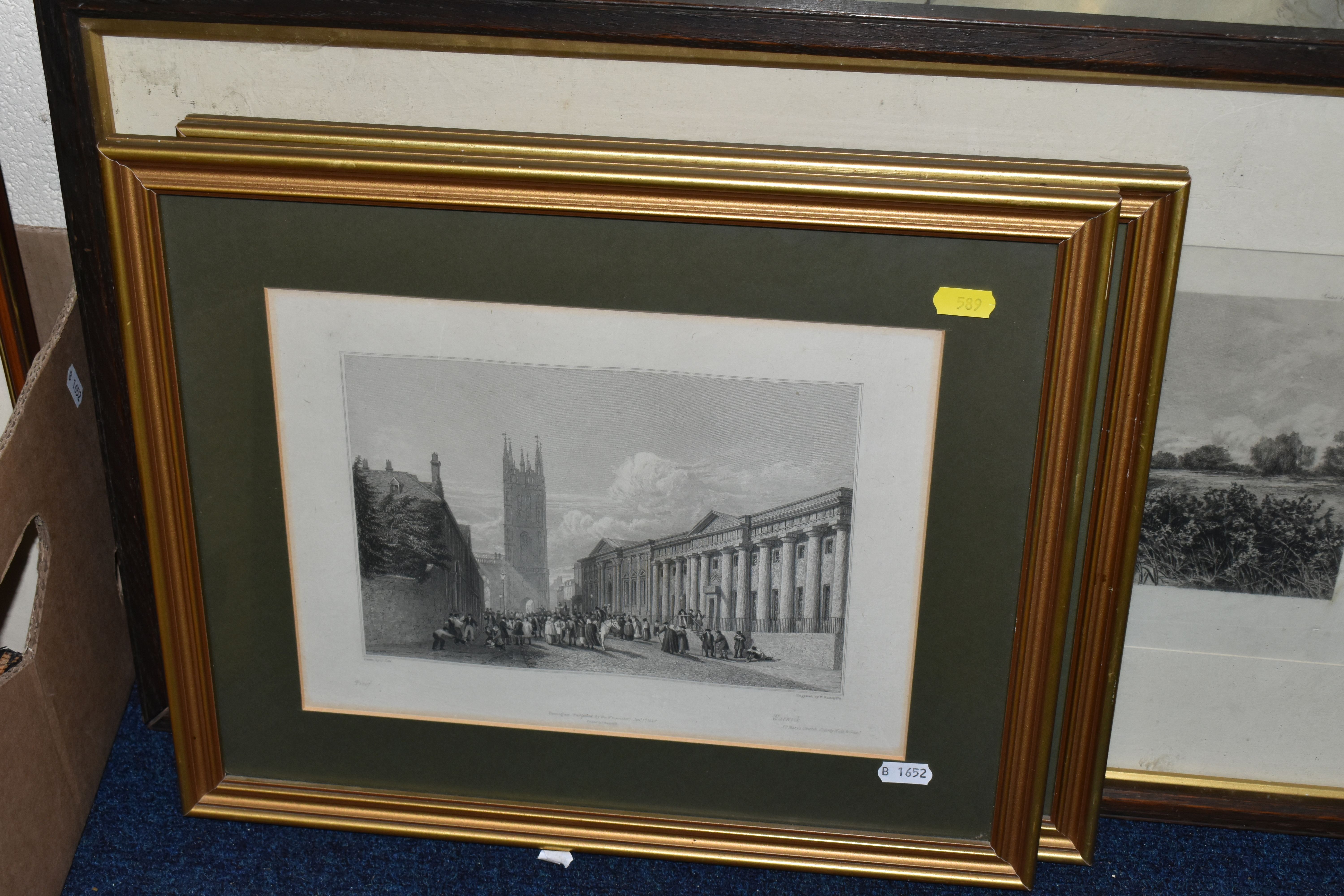 FIVE BOXES AND LOOSE PRINTS AND PICTURE FRAMES ETC, to include a faded John Gregory King print - Image 9 of 10