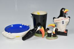A GROUP OF REPRODUCTION CARLTON WARE STYLE GUINNESS ADVERTISING CERAMICS