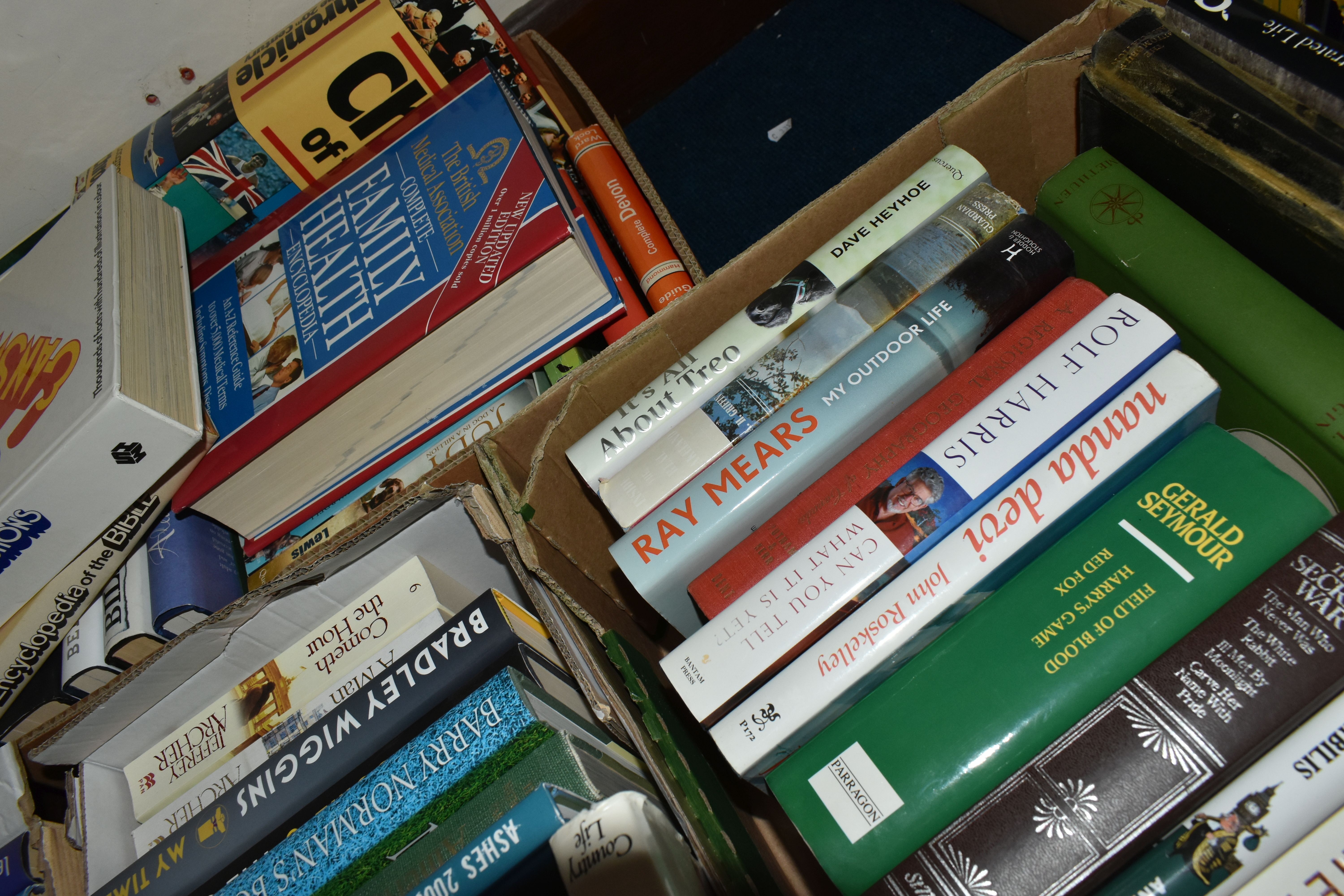 FOUR BOXES OF BOOKS, containing over eighty miscellaneous titles in hardback and paperback - Image 6 of 7