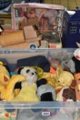 A QUANTITY OF FILM AND TV RELATED TOYS AND SOFT TOYS, to include Sooty & Sweep, Rupert the Bear, E.