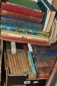 TWO BOXES OF BOOKS, over fifty mainly antiquarian and vintage titles, including eleven vintage