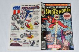 MARVEL SPOTLIGHT NO. 32 MARVEL COMIC, first appearance of Spider-Woman, comic shows signs of wear,