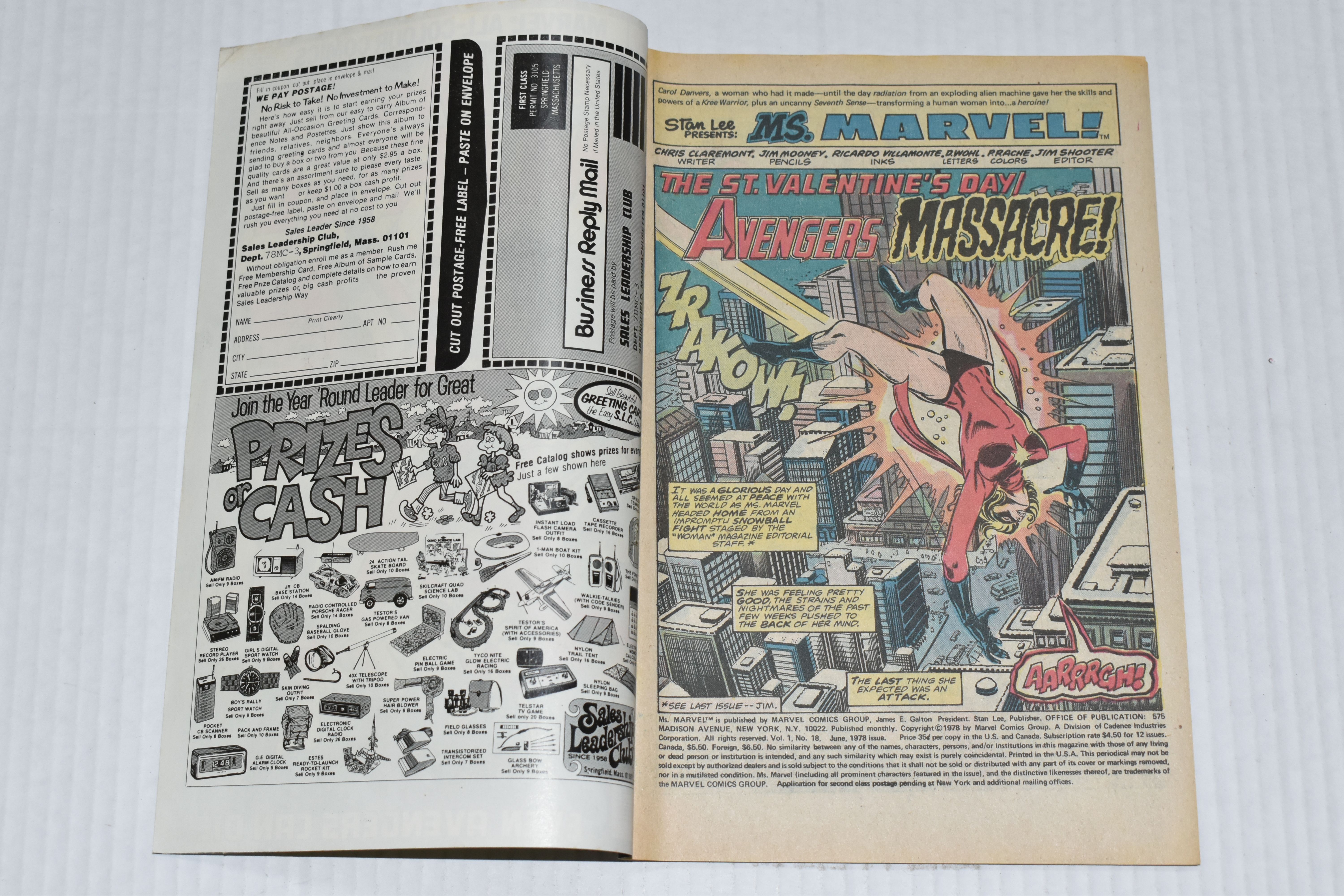 MS. MARVEL NOS. 16 & 18 MARVEL COMICS, first appearance of Mystique, comics show signs of wear, - Image 3 of 8