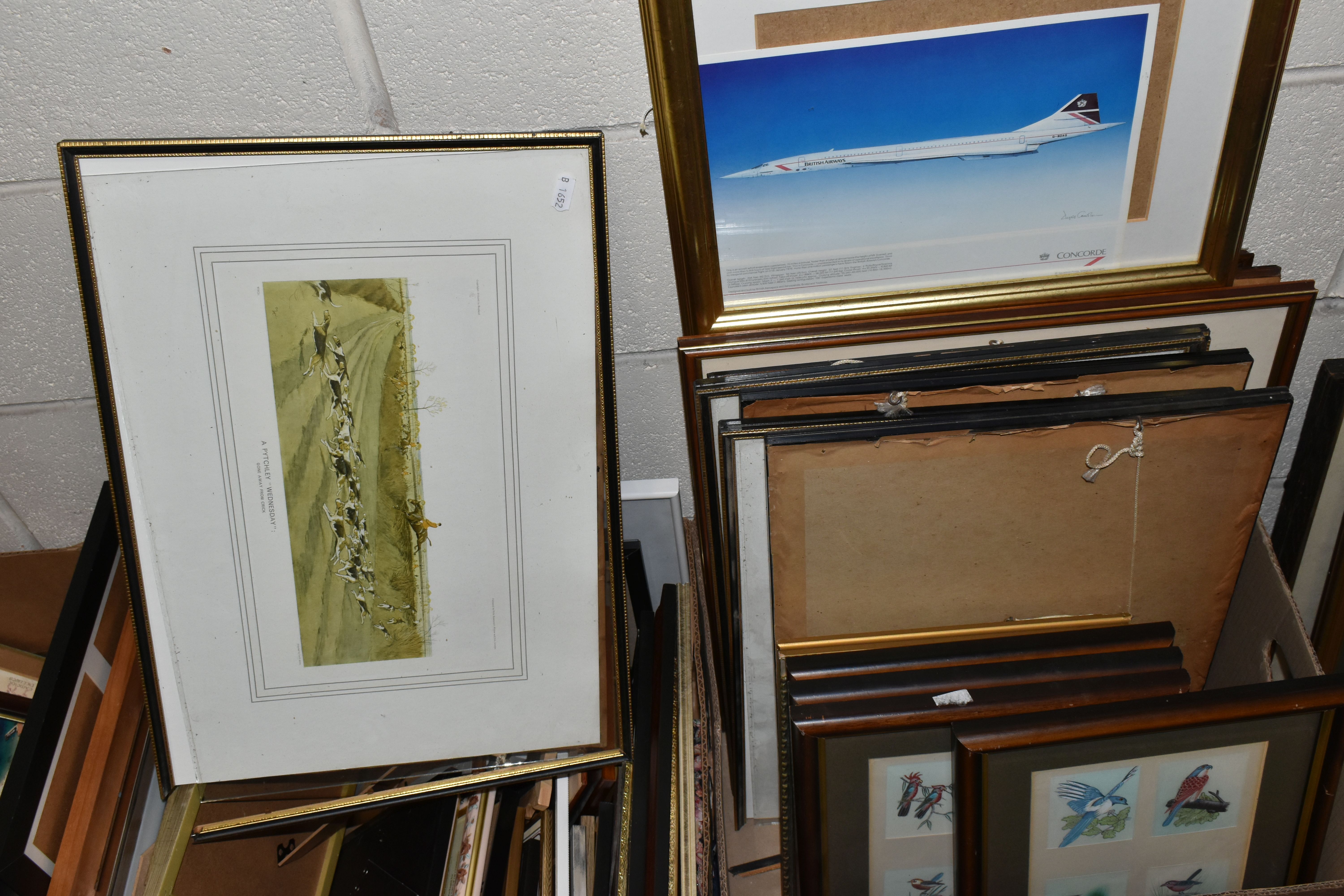 FIVE BOXES AND LOOSE PRINTS AND PICTURE FRAMES ETC, to include a faded John Gregory King print - Image 8 of 10