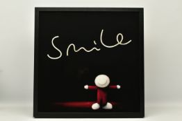 DOUG HYDE ( BRITISH 1972) 'KEEP SMILING', a LED mixed media print, 107/195 with certificate, pink