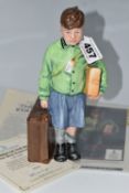 A ROYAL DOULTON 'THE BOY EVACUEE' HN3202 FIGURE, from 'Children of the Blitz' series, limited