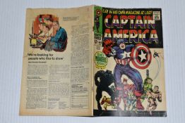 CAPTAIN AMERICA NO. 100 MARVEL COMIC, first solo Captain America title after Tales Of Suspense,