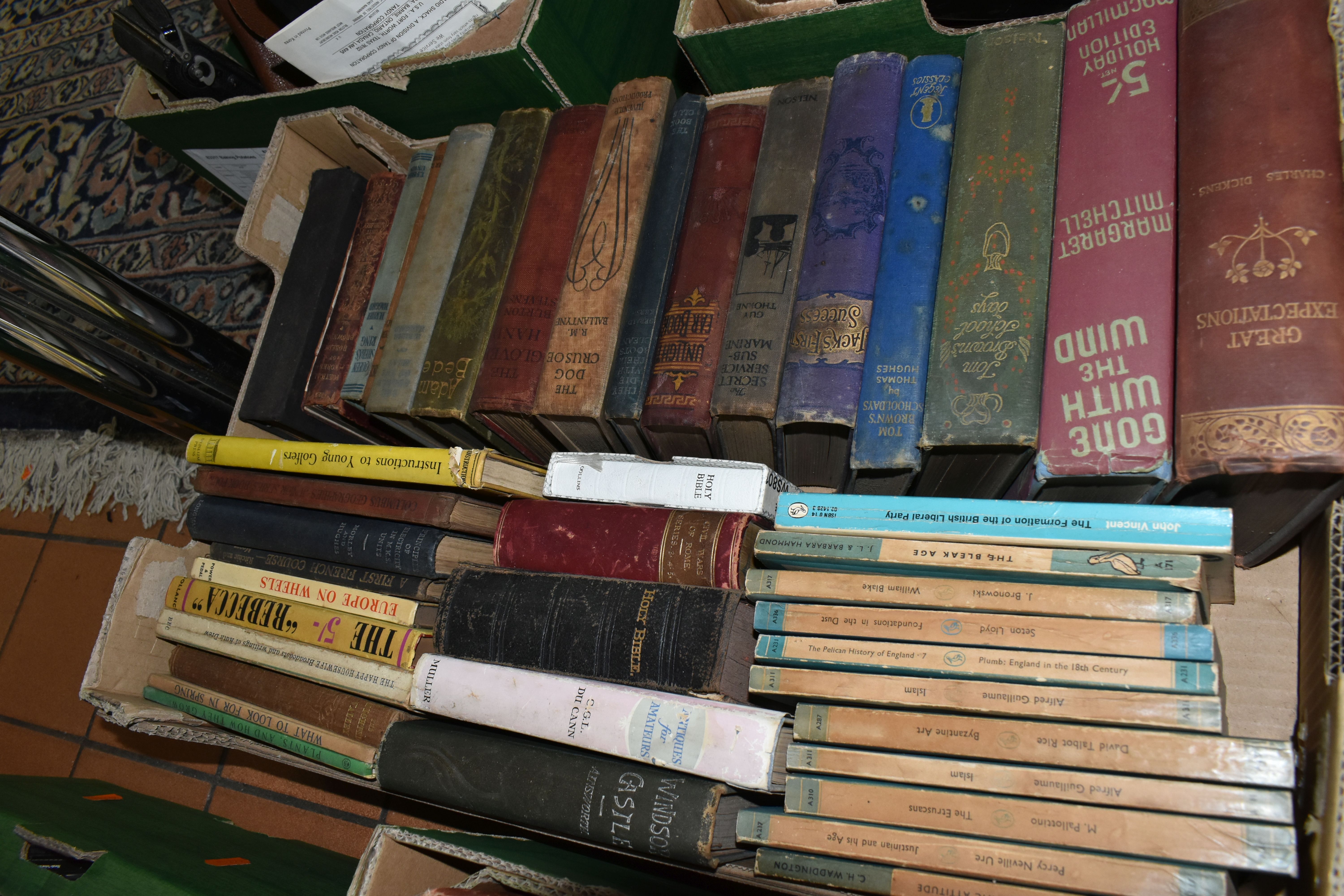 TWO BOXES OF BOOKS, over fifty mainly antiquarian and vintage titles, including eleven vintage - Image 3 of 3