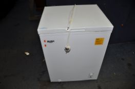 A SMALL BUSH CHEST FREEZER width 64cm depth 56cm height 85cm (PAT pass and working at -20 degrees)